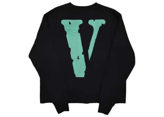 Vlone OG Logo Green V Crewneck Black