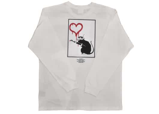 Banksy Love Rat LS Tee White