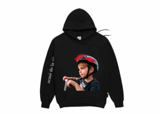 ADLV Baby Face Scooter Boy Hoodie Black