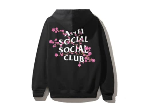 Anti Social Social Club ASSC Cherry Blossum Hoodie Black