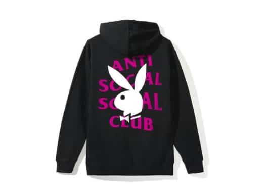 Anti Social Social Club Playboy Remix Hoodie Black