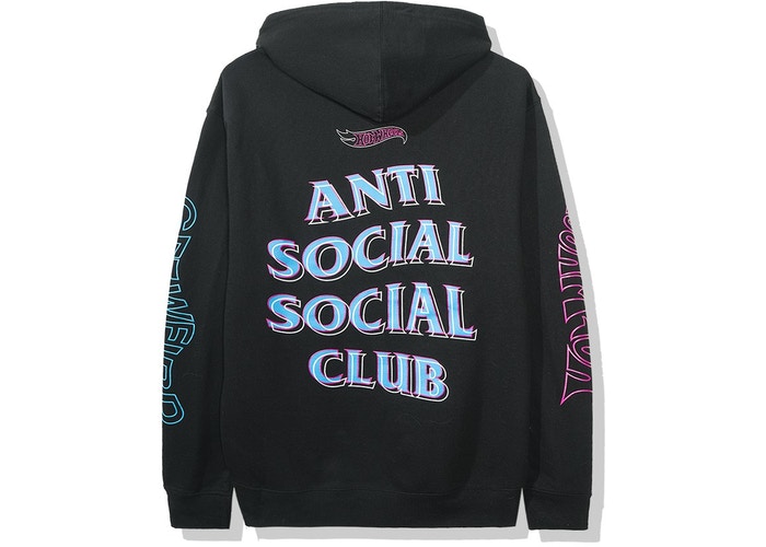 Anti Social Social Club x Hot Wheels Hoodie (FW19) Black - kickstw