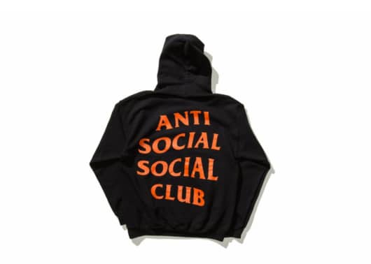 Anti Social Social Club ASSC Undefeated Paranoid Hoodie Black