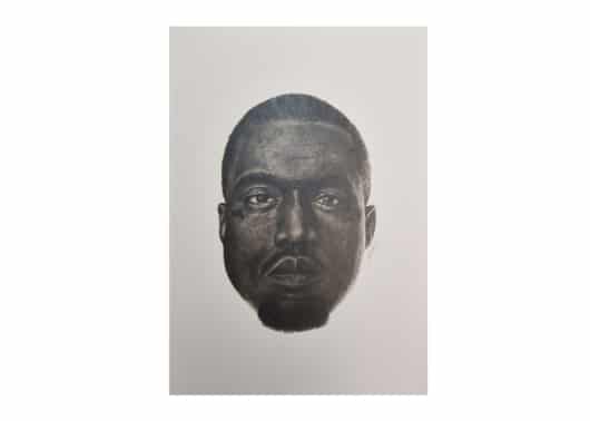 Kanye West Face Poster A3 Black/White