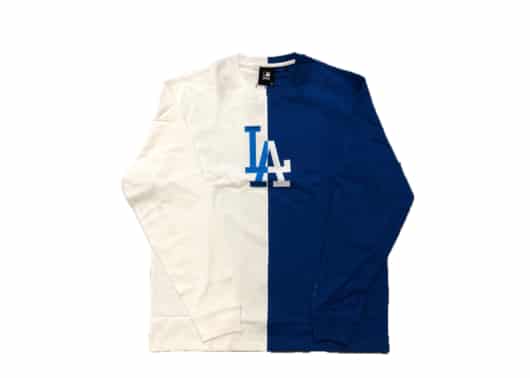 Kith LA Dodgers Split LS Tee White