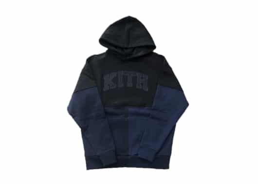 Kith Tri-Block Track Hoodie Black Multi