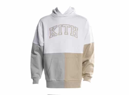 Kith Tri-Block Track Hoodie White Multi [SOLD OUT]