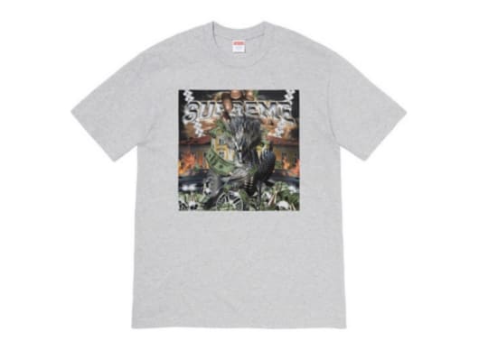 Supreme Dragon Tee Heather Grey