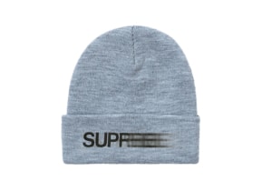 Supreme Motion Logo Beanie Heather Grey