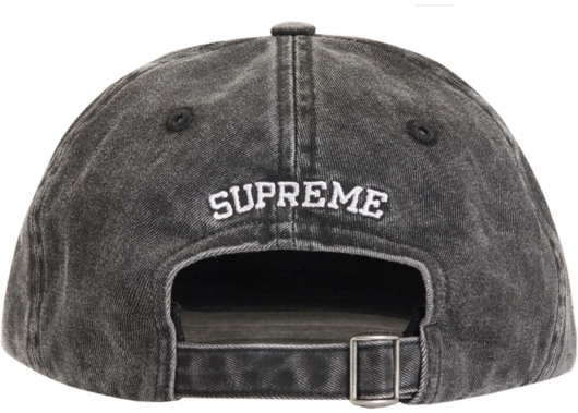 Supreme Pigment Print S Logo 6-Panel Black - Image 2