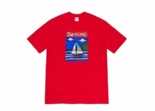 Supreme Sailboat Tee Red