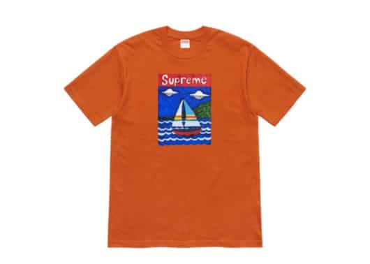 Supreme Sailboat Tee Rust