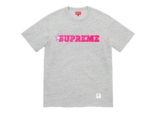 Supreme Star Logo S/S Top Heather Grey