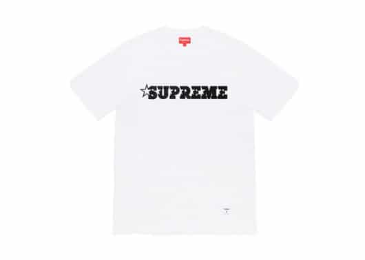 Supreme Star Logo S/S Top White