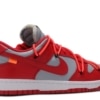 Nike Dunk Low Off-White University Red - Image 3