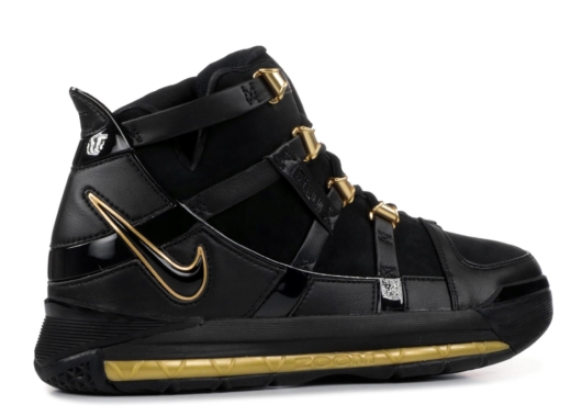 Nike LeBron 3 Black Gold (2018) - Image 3