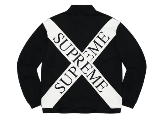 Supreme Cross Half Zip Sweatshirt Black