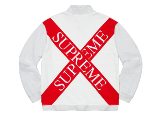 Supreme Cross Half Zip Sweatshirt White