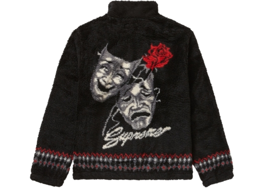 Supreme Drama Mask Fleece Jacket Black