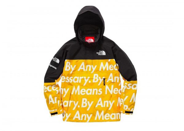 the north face supreme yellow jacket