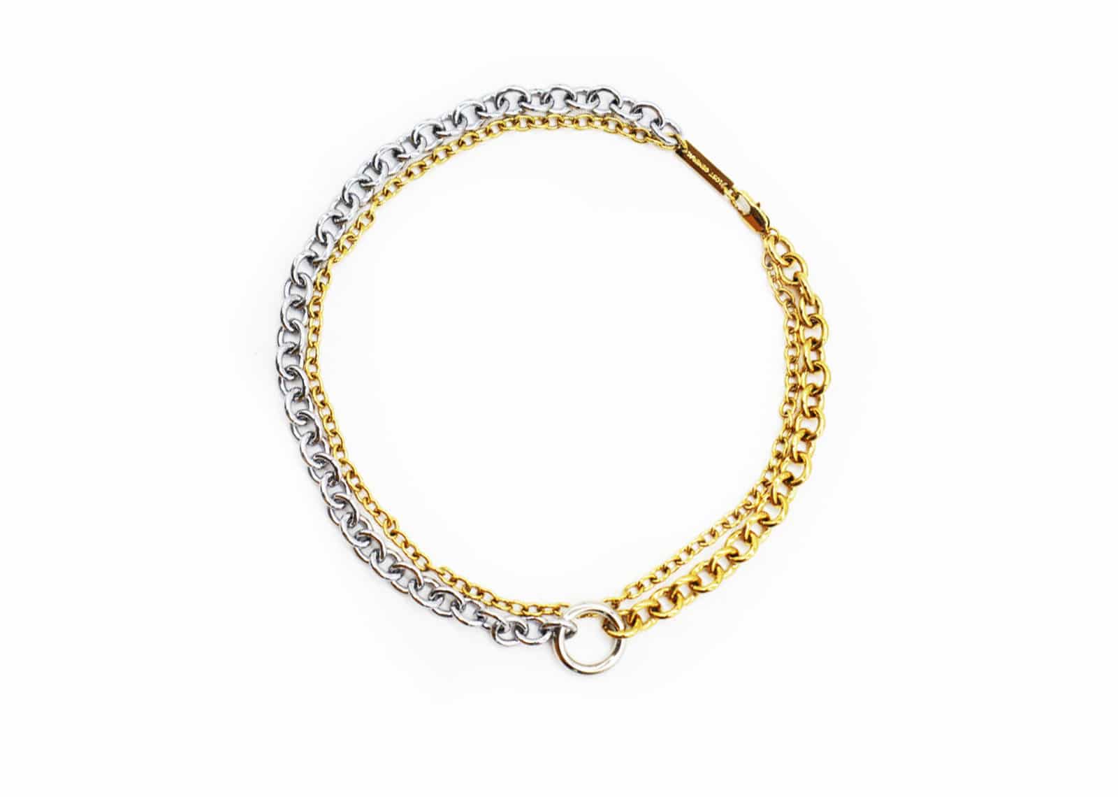 Buy Lost General Double Chain Loop Ring Necklace Gold Silver Online in