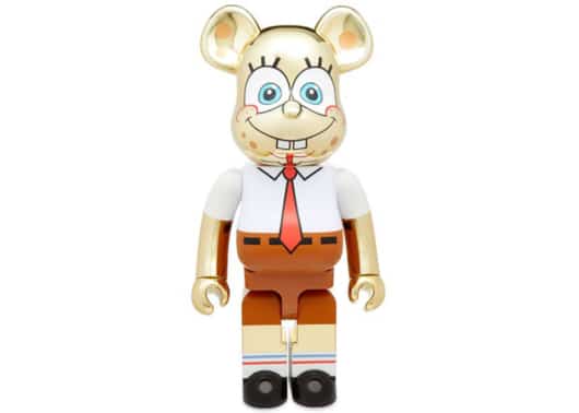 Bearbrick Spongebob Gold Chrome 1000% Gold