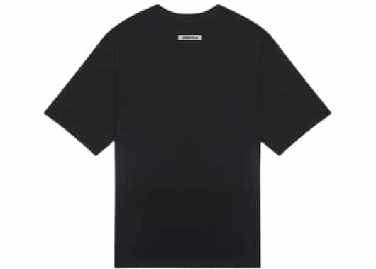 FEAR OF GOD ESSENTIALS 3D Silicon Applique Boxy Tee Black