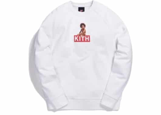 Kith x Biggie Classic Logo Crewneck White