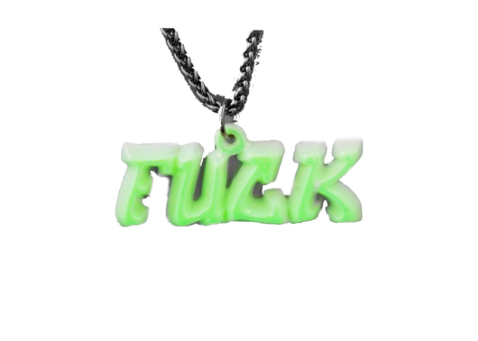 Lost General Fuck Necklace Glow