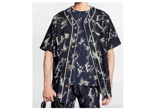 Louis Vuitton Leaf Denim Baseball Shirt - Image 3