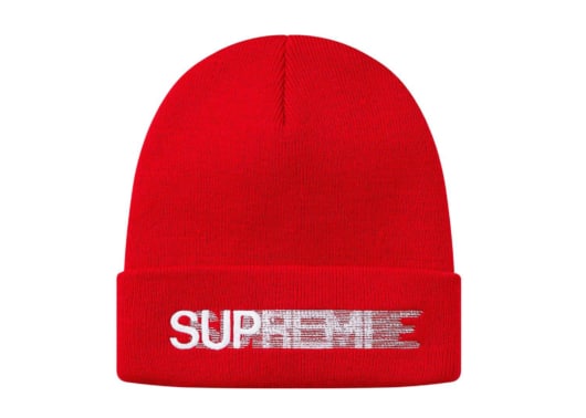 Supreme Motion Logo Beanie Red