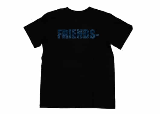 Vlone Kanji Friends Blue V Tee Black