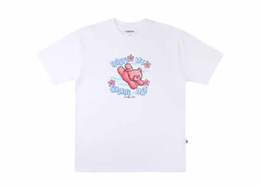 Ambler Sky Bear Front Tee White AS835