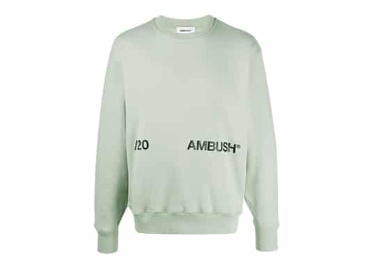 Ambush Logo Print Crewneck Green