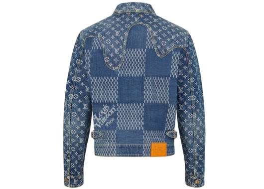 Louis Vuitton x Nigo Giant Damier Waves MNGM Denim Jacket Indigo - Image 2