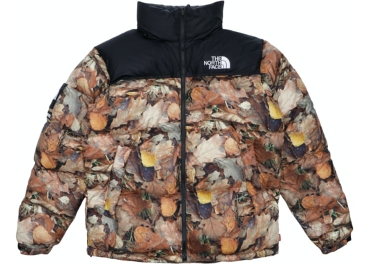 Supreme The North Face Nuptse Leaves