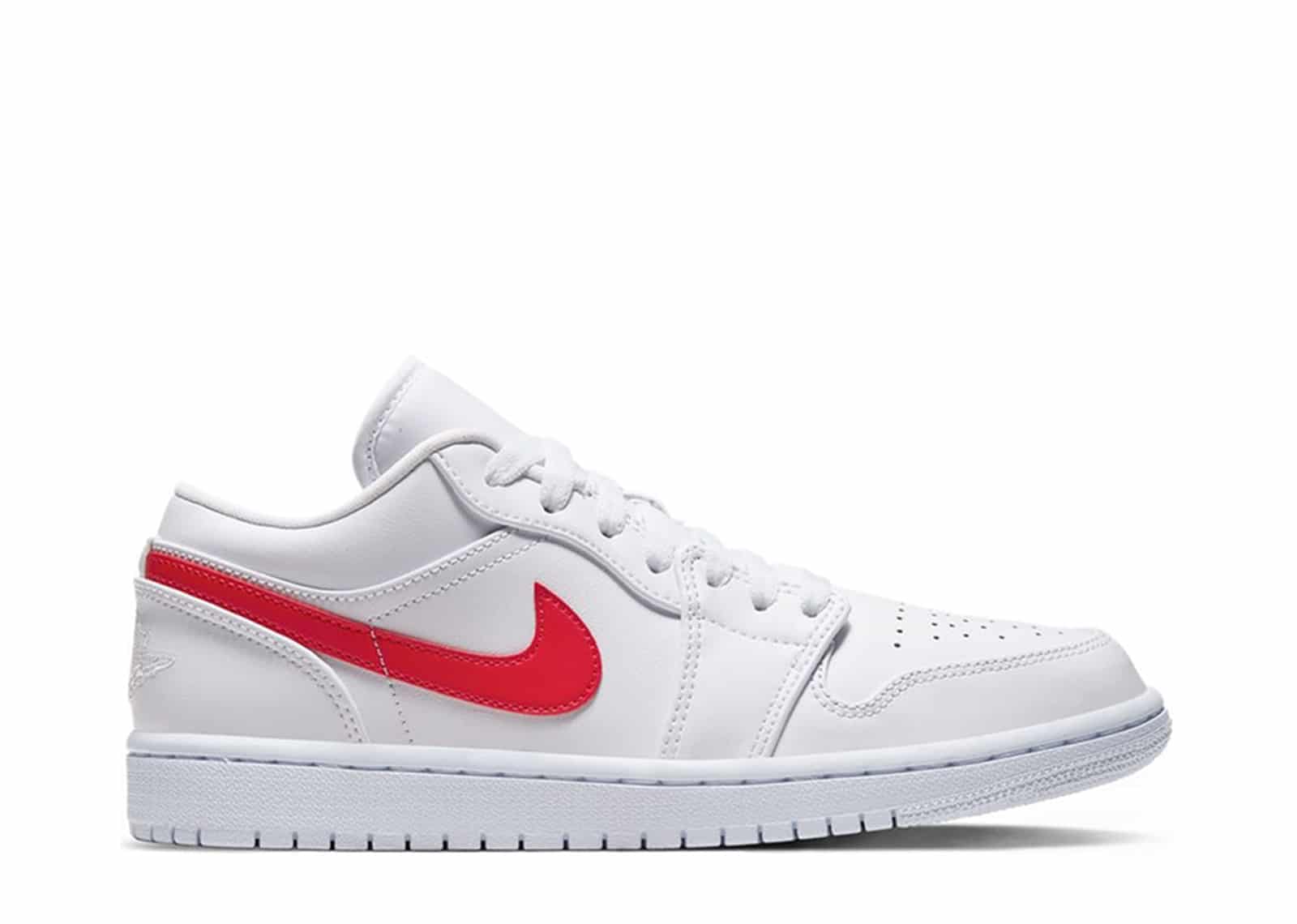 jordan 1 low white university red
