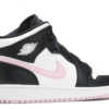 Air Jordan 1 Mid White Black Light Arctic Pink (GS) - Image 3