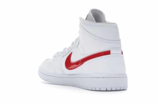 Air Jordan 1 Mid White University Red (W)