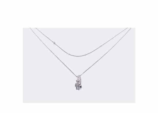 Lost General Teddy Spoon Necklace Silver