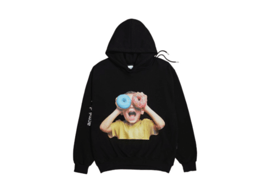 ADLV Baby Face Donut 5 (Boy) Hoodie Black