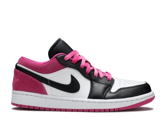 Air Jordan 1 Low Black Active Fuchsia