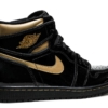 Air Jordan 1 Retro High Black Metallic Gold (2020) - Image 3