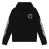 Chrome Hearts Horse Shoe Floral Pullover Hoodie Black