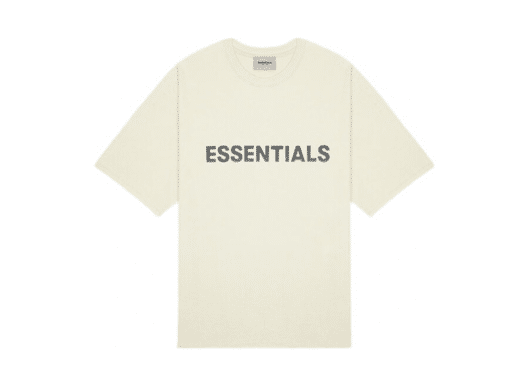 FEAR OF GOD ESSENTIALS 3D Silicon Applique Boxy Tee Buttercream