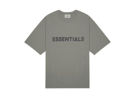 FEAR OF GOD ESSENTIALS 3D Silicon Applique Boxy Tee Charcoal