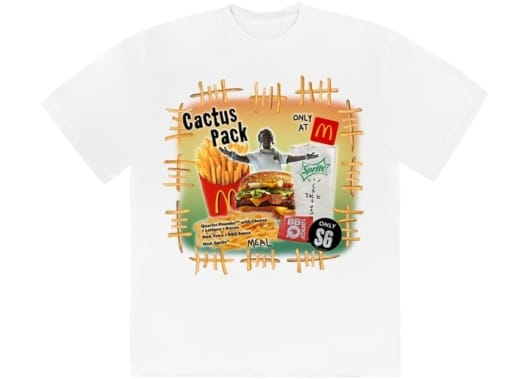 Travis Scott x McDonald's Cactus Pack Vintage Bootleg II Tee White