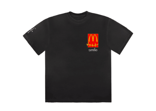 Travis Scott x McDonald's Smile Tee Black