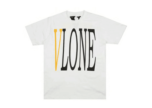 Vlone OG Logo Yellow V Tee White