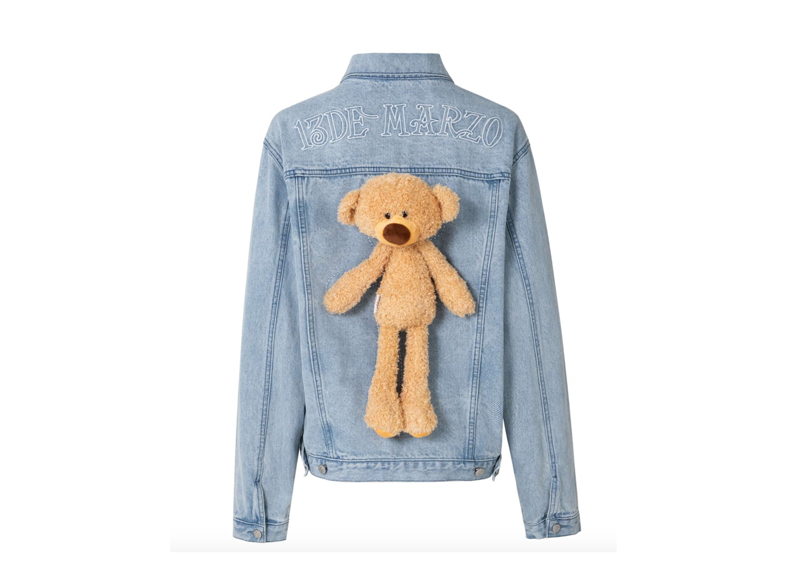 13DE MARZO Teddy Bear Denim Jacket 